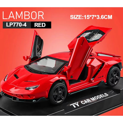 1:32 Diecast Car Model – Alloy Pull Back Light & Sound Toy
