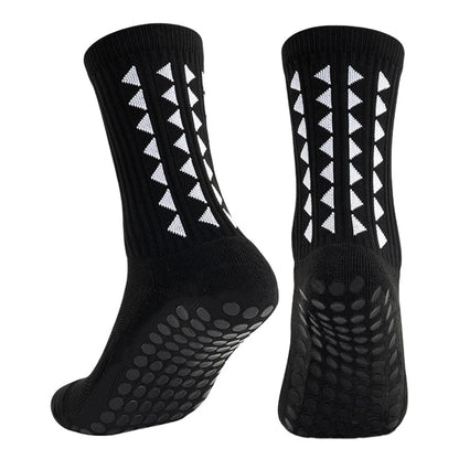 6 Pairs Men Women Football Grip Socks Towel Bottom Sport Socks Rugby Soccer Cycling Running Exercise Athletic Socks