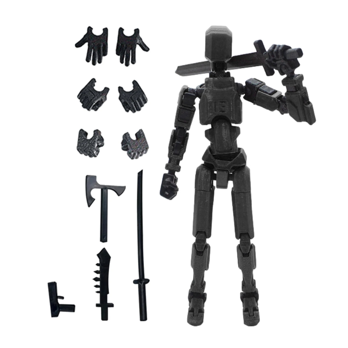 13-Joint Articulated Action Figure – DIY Poseable Figure