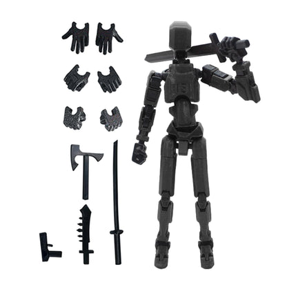 13-Joint Articulated Action Figure – DIY Poseable Figure