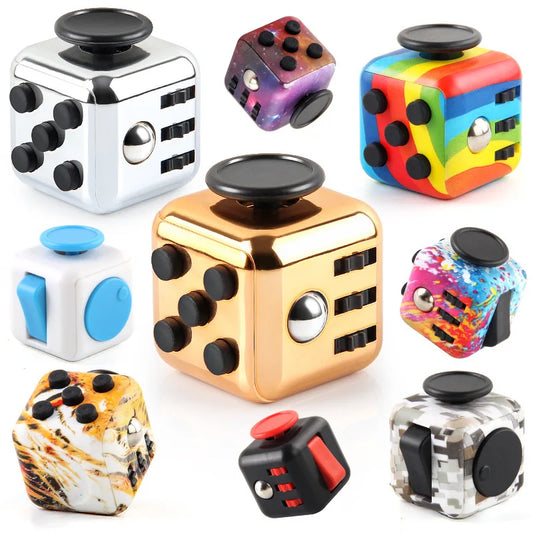 Fidget Dice – Solid Color Decompression Fingertip Anti-Stress Toy