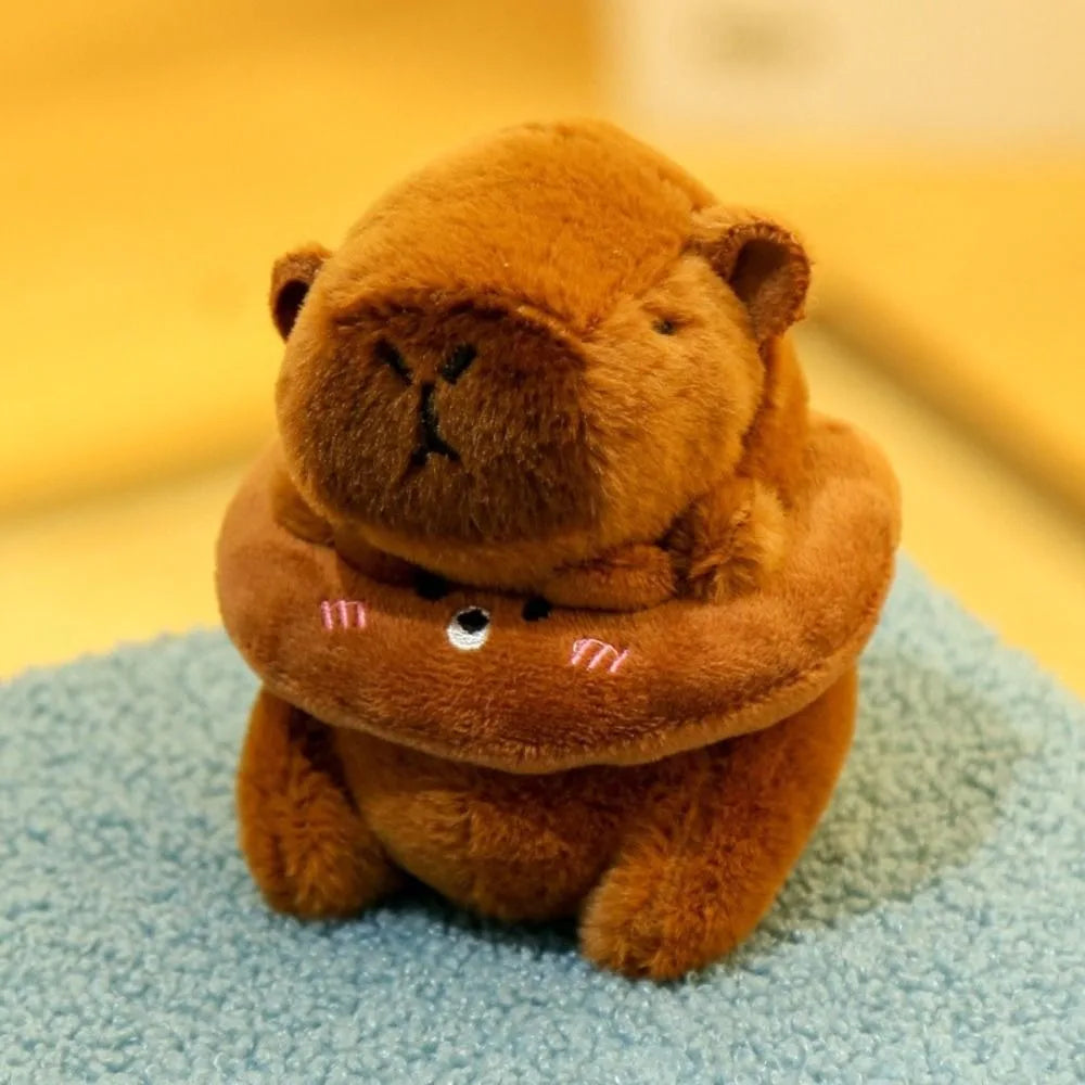 Capybara Plush Toy with Hoodie and Wings – Small Stuffed Animal