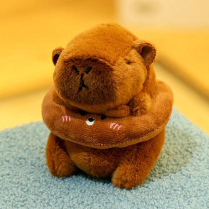 Capybara Plush Toy with Hoodie and Wings – Small Stuffed Animal