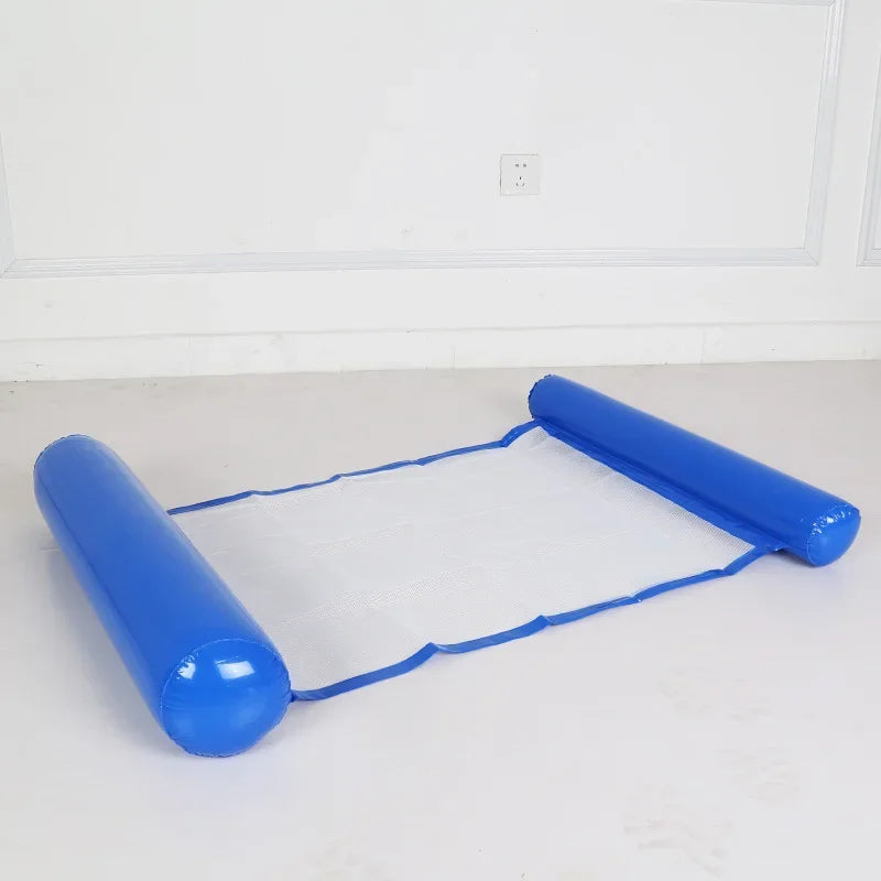 Summer Swim Inflatable Floating Water Mattresses Hammock Stripe Lounge Chairs Pool Water Sports Toys Floating Mat Pool Toys Kids