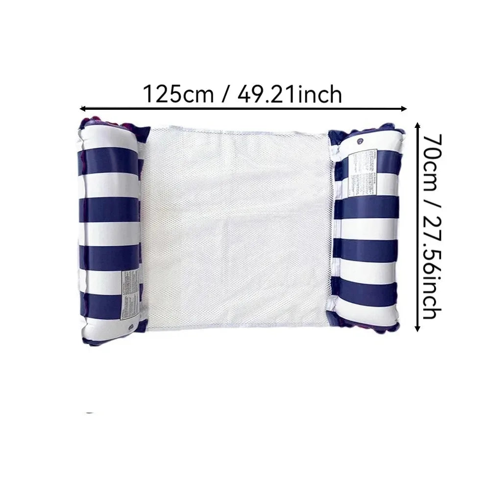 Inflatable Pool Float Hammock – Foldable PVC Water Lounger