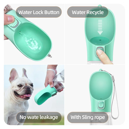 Portable Dog Water Bottle – 300ml/350ml/550ml Travel Dispenser