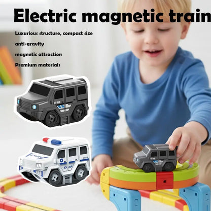Magnetic Anti-Gravity Car for Compatible Building Block Tracks