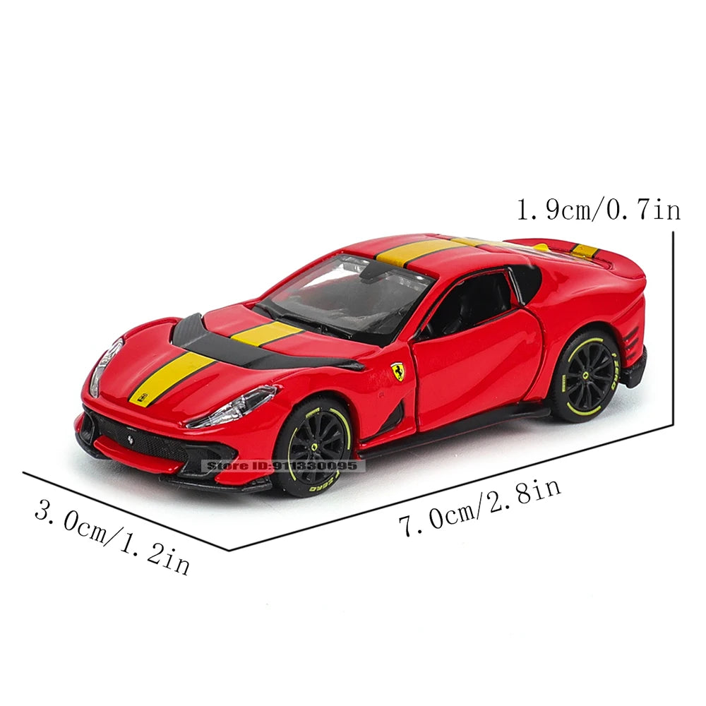 1:64 Diecast Car Model – Metal Collectible with Lights & Sound
