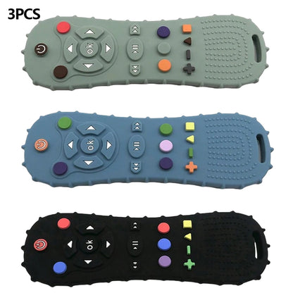 Silicone Baby Teether TV Remote Shape Soothing Sensory Toy