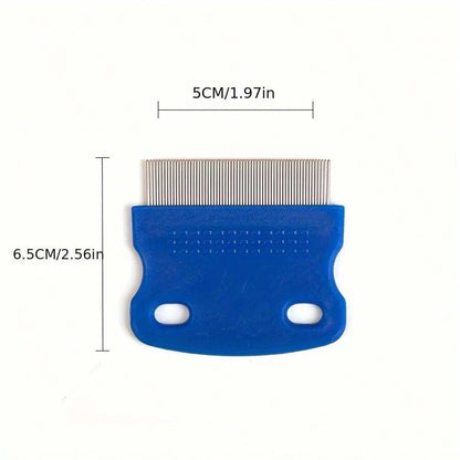 Flea Comb for Dogs and Cats, 4-Pack Stainless Steel Pet Grooming Combs