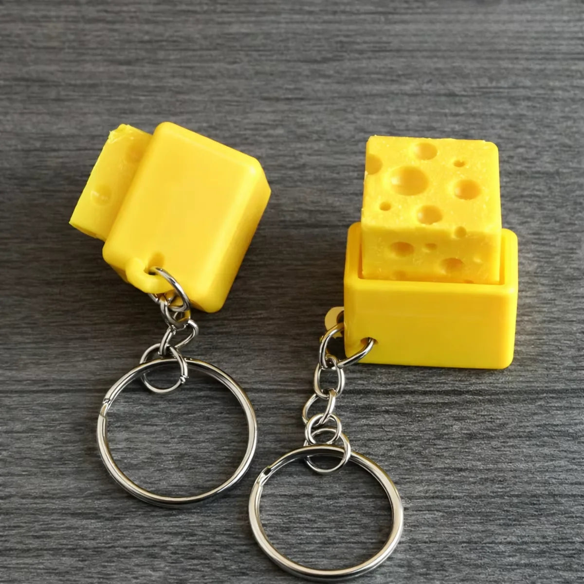 Cheese Fidget Keychain
