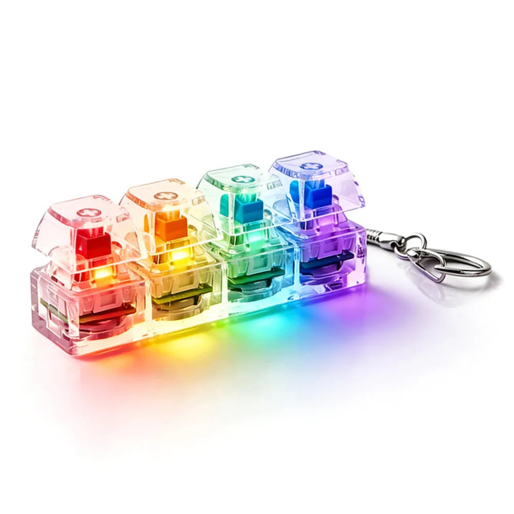 Keyboard Fidget Toy with LED Lights, 4-Button Stress Relief Toy