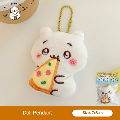Cute Cartoon Plush Keychain Pendant – Soft Backpack Decoration