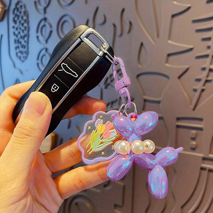 Acrylic Keychain, Stylish Car Key Ring Accessory for Men & Women