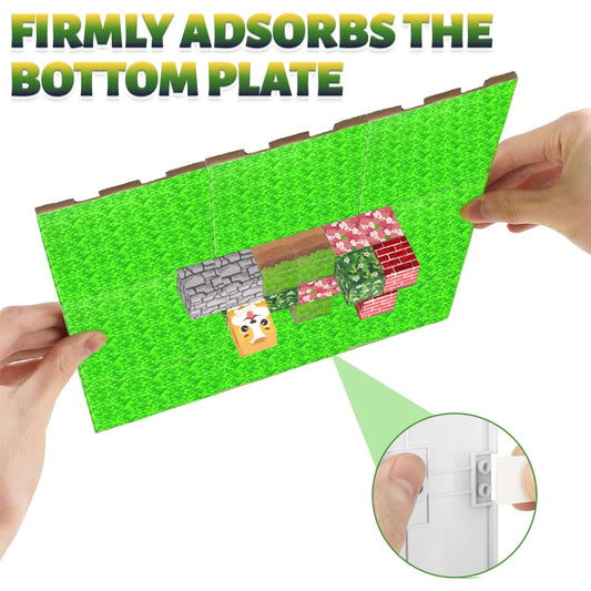 Magnetic Building Block Base Plate for DIY Construction Sets