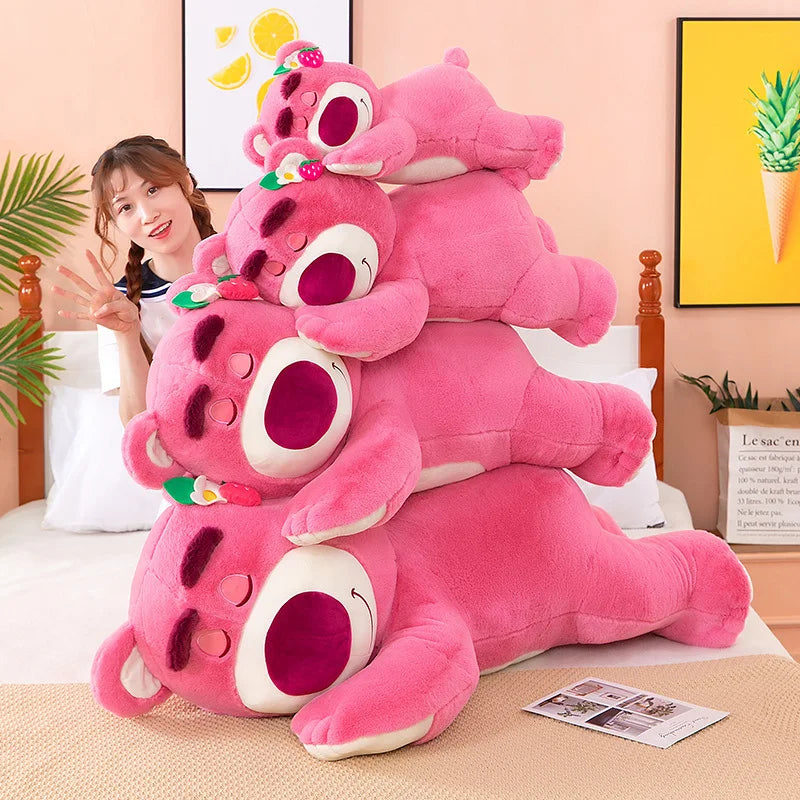 Strawberry Bear Plush – 30cm Cute Stuffed Pillow Toy