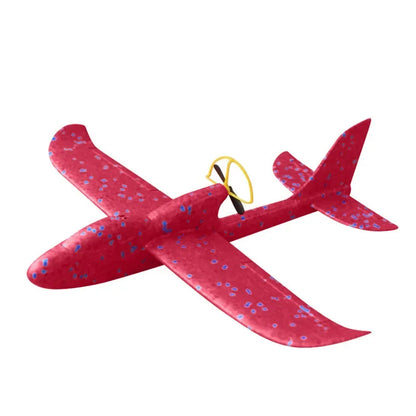 Electric Foam Airplane LED Glider Toy for Outdoor Play