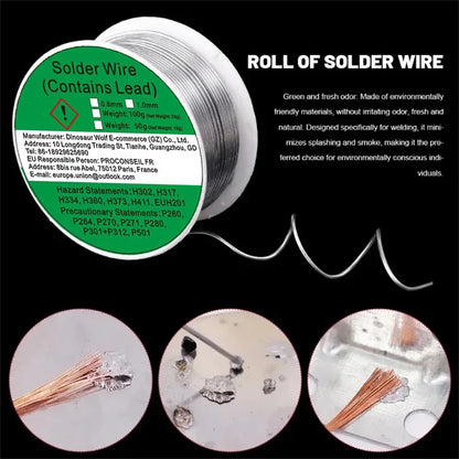 Rosin Core Soldering Wire 0.8mm and 1.0mm, 2% Flux
