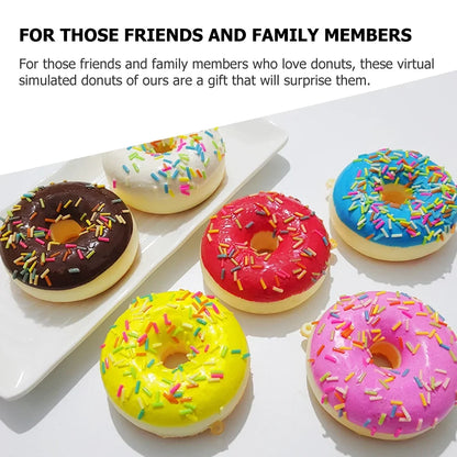 Fake Donut Decoration Artificial Food Display Prop Party Kitchen Decor