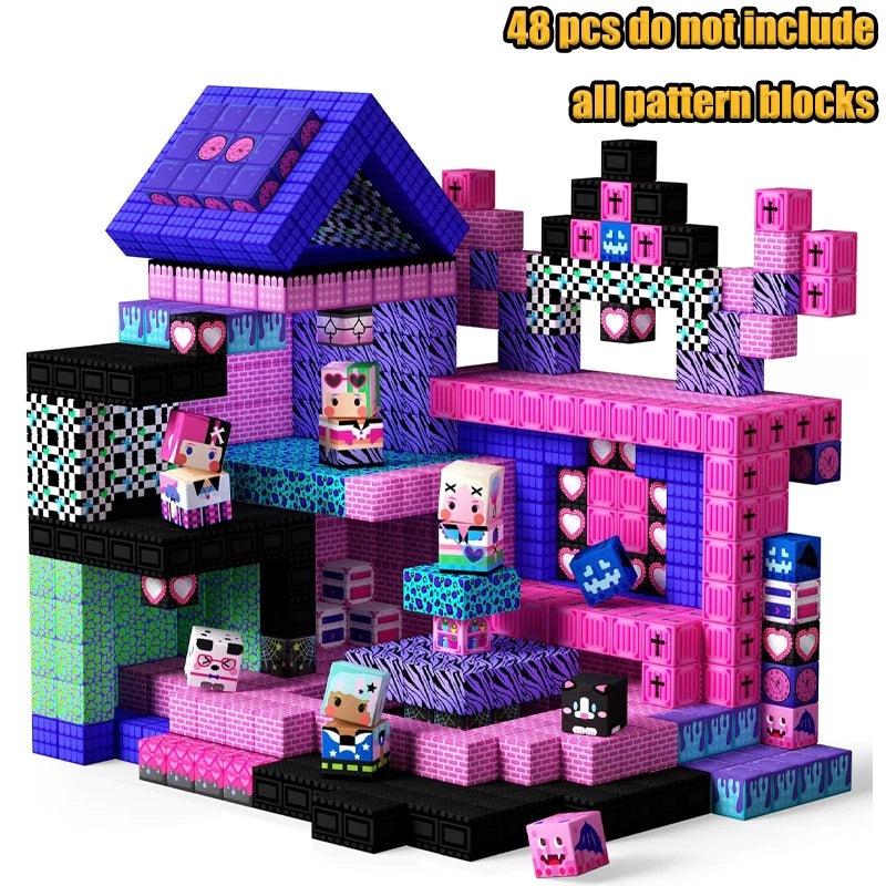 Magnetic Building Blocks Cube Set for Creative STEM Play