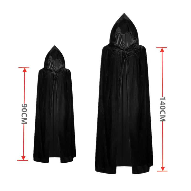 Grim Reaper Halloween Costume Kids Set with Mask & Gloves