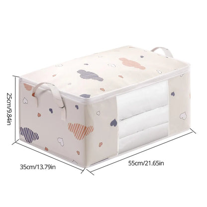 Large Clothes Storage Bag Organizer for Blankets & Bedding