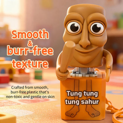 Tung tung tung Sahur Keychain Wooden Stick Man Button Keychain Luminous Pendant Anime Peripheral Decor Decor Gift Toys