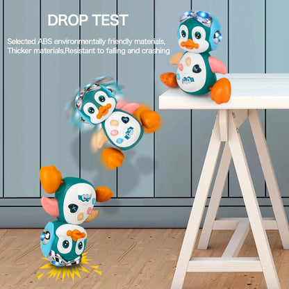 Musical Crawling Penguin Toy – Light-Up Walking Baby Toy
