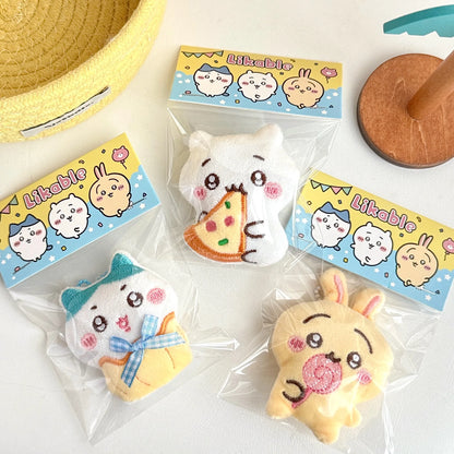 Cute Cartoon Plush Keychain Pendant – Soft Backpack Decoration