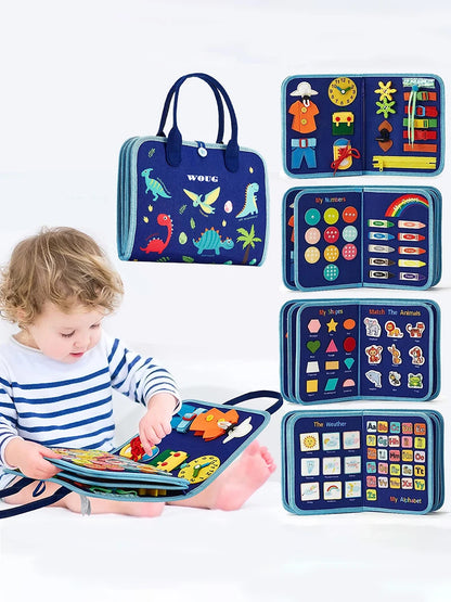 Montessori Busy Board – Toddler Sensory Activity & Learning Toy