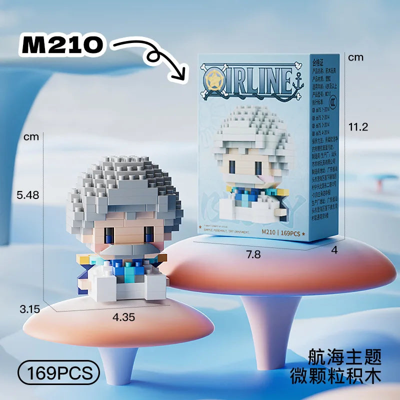Mini Brick Assembly Model – 3D Building Block Figure