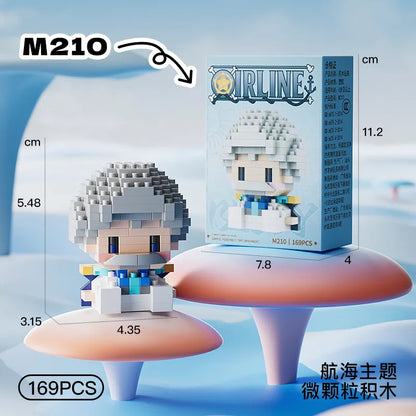 Mini Brick Assembly Model – 3D Building Block Figure