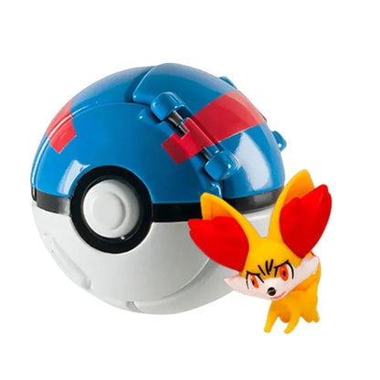 Anime Figure with Ball – Mini PVC Collectible Model Toy