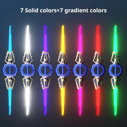 Light Up Sword Toy for Kids – Retractable Rotating LED Sword