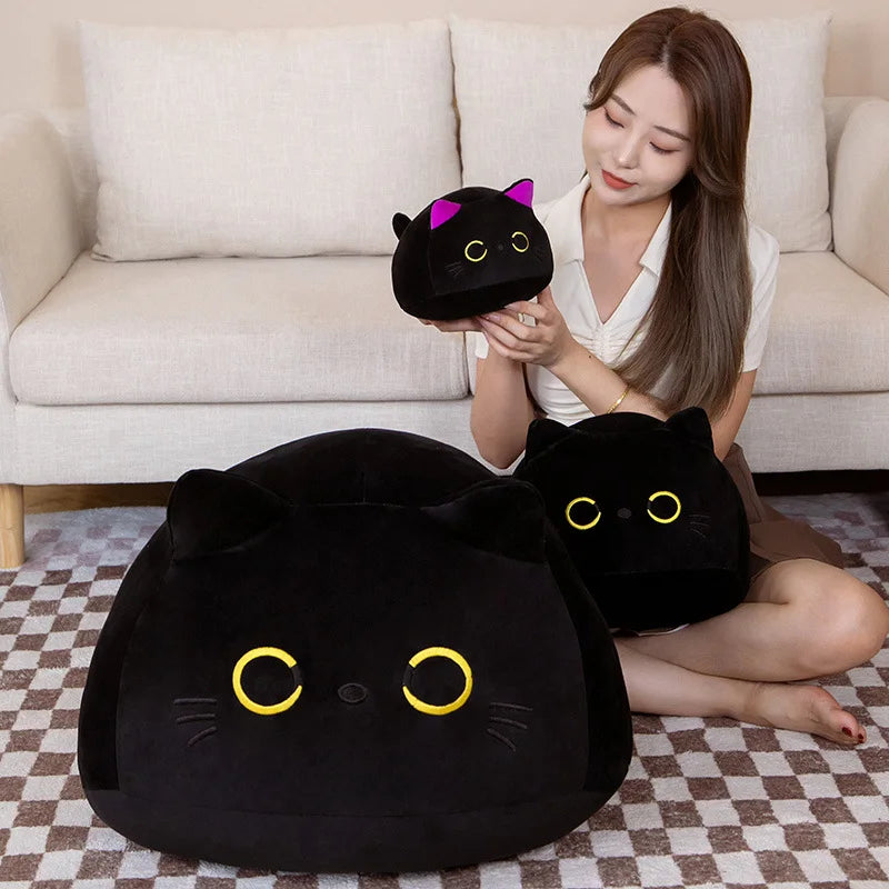 Black Cat Plush Toy – Cute Stuffed Cat Doll
