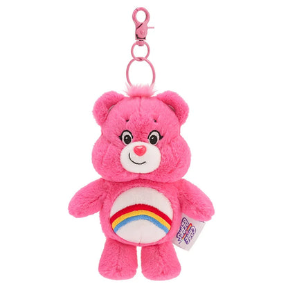 Rainbow Bear Plush Keychain – Kawaii Bag Charm