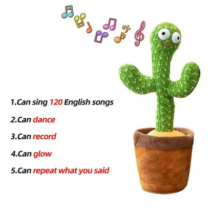 Dancing Cactus Toy Talking Singing Plush Interactive Toy 32cm