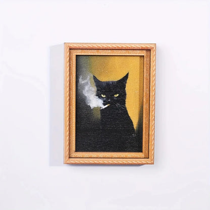 Coffee Fridge Magnet Mini Retro Lightbox for Home Kitchen Decor