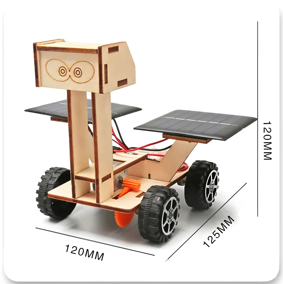 Solar Car Model Kit – DIY Wooden Science & Education Project