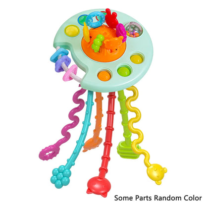 Pull String Toy – Silicone Baby Sensory Teething Montessori Toy