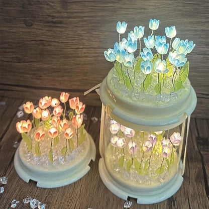 Tulip Night Light – DIY Flower Lamp for Bedroom Decor