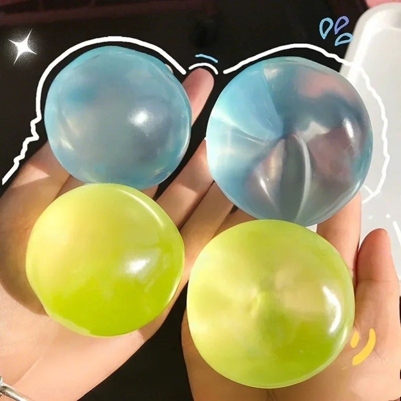 Coconut Squishy Toy – Transparent Mochi Squeeze Fidget