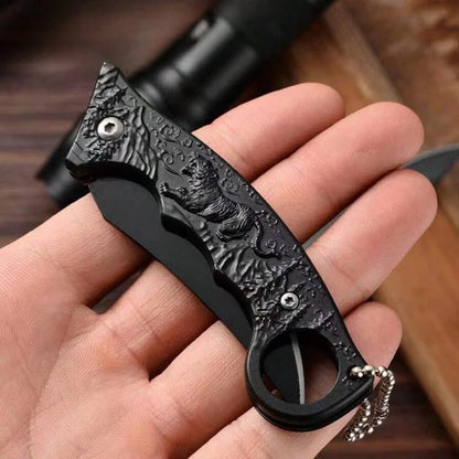 Folding Outdoor Pocket Knife with Stainless Steel Blade