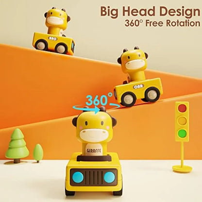 Press and Go Animal Toy Car for Toddlers – Friction Drive