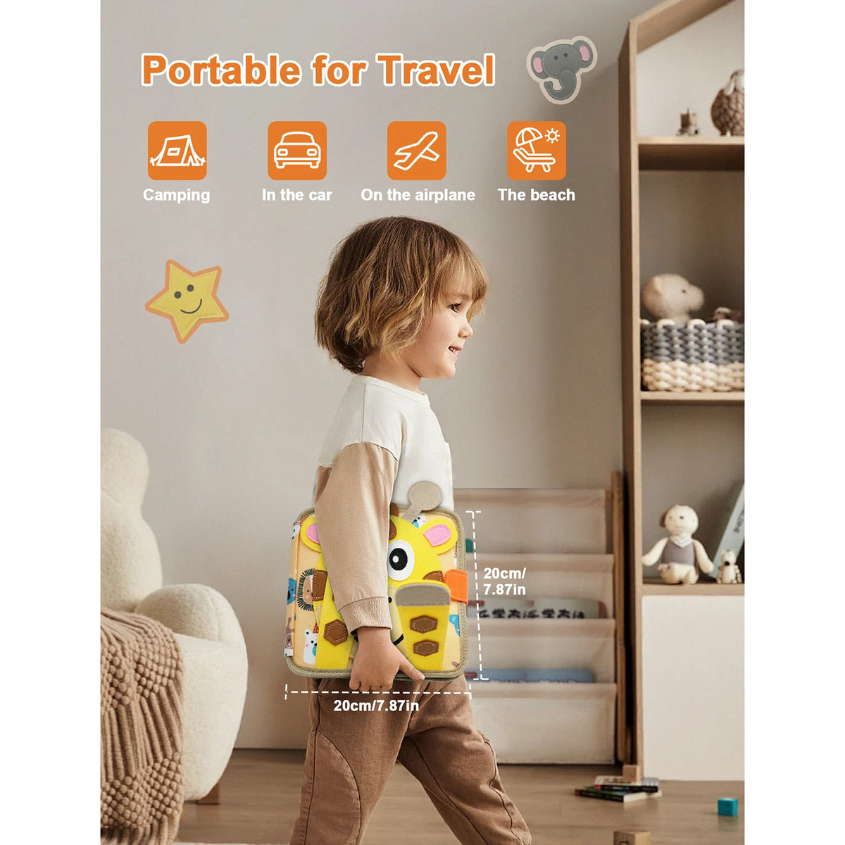 A hands-on, portable activity book for playful learning wherever you go.