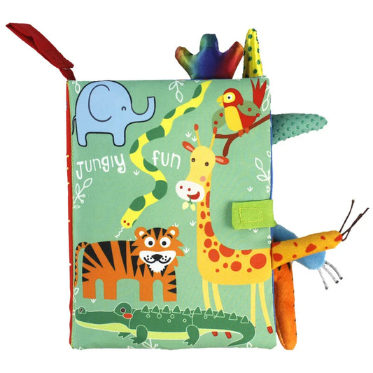 Baby Cloth Book – Interactive Early Learning Toy with Rattle