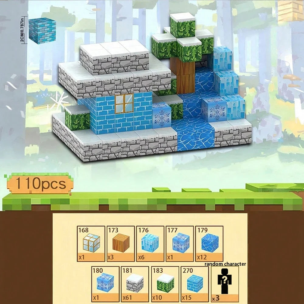 Magnetic Building Blocks for Creative STEM Construction and 3D Models