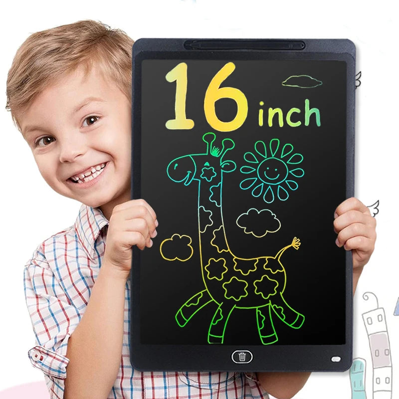 16 Inch LCD Writing Tablet – Multicolor Kids Drawing Board