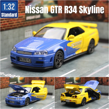 Diecast Toy Car – 1:32 Scale Metal Pull Back Model Vehicle
