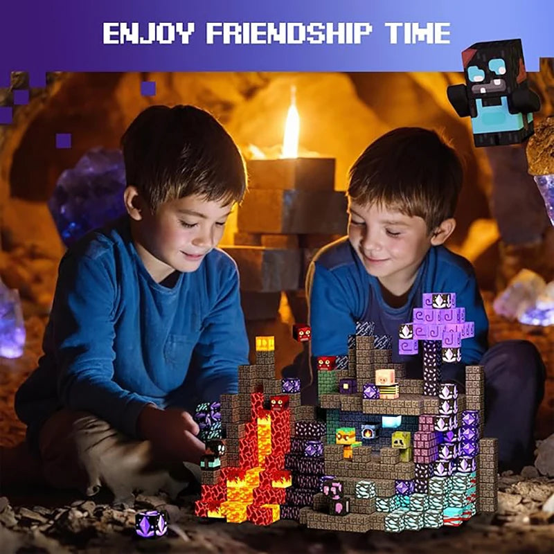 Magnetic Tiles 100-300pcs Building Blocks STEM Toy for Kids